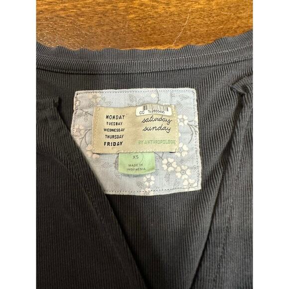 Anthropologie Lounge Wear Top Women XS Oversized Boxy Comfy Stretchy Loose Cozy - Picture 2 of 10